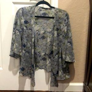 Sheer Floral Cardigan